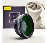 Objectif grand angle HD 49 mm 0,75x (avec macro), pour Canon EOS M6 M50 Mark II M100 M200 R50 R100, compatible EF-M 15-45 mm RF-S 18-45 mm