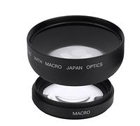Objectif Grand Angle, Objectif Grand Angle 52mm 0.45X, Objectif de Conversion Universelle Macro de Haute Transmittance pour Canon pour Nikon pour appareils Photo Sony