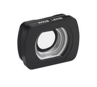 Objectif grand angle pour Dji Pocket4 en alliage d'aluminium - Taille compacte - Finition noire - Installation facile - Accessoire d'appareil photo pour de vastes scènes de photographie