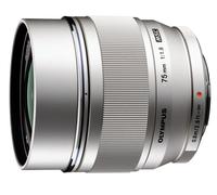 Objectif hybride Olympus M. Zuiko Digital 75 mm f/1.8 Argent