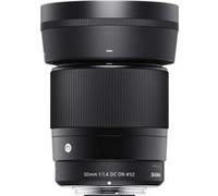 Objectif Hybride Sigma 30mm f/1.4 DC DN Contemporary Noir pour Micro 4/3 Noir E