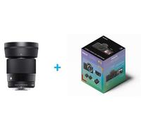Objectif hybride Sigma 30mm f/1.4 DC DN Contemporary Noir pour Sony E + Pack Fnac Appareil photo hybride Vlogging Sony ZV-E10 + E PZ 16-50mm f/3,5-5,6 OSS II + 2ème batterie + Chargeur de batterie