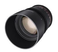 Objectif hybride vidéo Samyang VDSLR 85mm T1.5 MK2 noir pour Sony FE