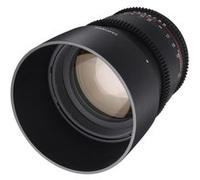 Objectif hybride vidéo Samyang VDSLR 85mm T1.5 MK2 noir pour Sony FE Noir G