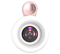 Objectif macro 15X pour téléphone, objectif d'appareil photo à clipser avec 53 LED, 3 modes d'éclairage, luminosité réglable, portable, photographie macro facile