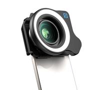 Objectif Macro APEXEL 10-20X pour iPhone et téléphones Android Kit d'objectif Photo HD avec Pince Universelle et lumière d'appoint Capturez des Gros Plans de Natures mortes, Insectes, Plantes, Bijoux