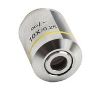 Objectif Microscope Infini 4X Achromatique pour rms Objectif(10X) | Grossissement 4X, design achromatique, filetage pour rms 20.2mm, métal pour durable, pour biologie