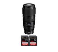 Objectif Nikon Z 100-400mm F4.5-5.6 VR S + 2 SanDisk 128GB Extreme PRO UHS-II + Ebook 20 astuces pour des images qui claquent