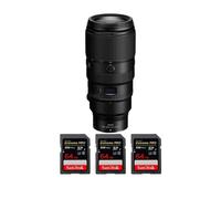 Objectif Nikon Z 100-400mm F4.5-5.6 VR S + 3 SanDisk 64GB Extreme PRO UHS-II + Ebook 20 astuces pour des images qui claquent