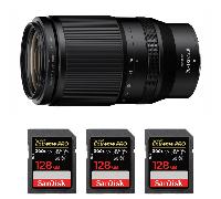 Objectif Nikon Z 70-180mm f/2.8 + 3 SanDisk 128GB Extreme PRO UHS-II + Ebook 20 astuces pour des images qui claquent