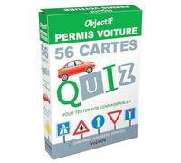Objectif permis voiture - 56 cartes quiz pour tester vos connaissances