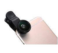 Objectif Pince 3 en 1 pour IPHONE Se 2020 Smartphone Universel Macro Fisheye Grand Angle Metal Pochette Demontable