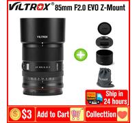 Objectif plein format Viltrox AF 85mm F2.0 EVO à grande ouverture avec autofocus pour appareils photo Nikon Z-Mount Z5 Z6 II Z7 II Z9 Z8 Z6II Z7II Viltrox 85mm F2.0