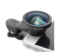 Objectif pour appareil photo de téléphone - Objectif mobile grand angle de 1,3 x 1,1 pouces - Objectif portable pour téléphone portable avec excellente transmission de la lumière - Objectif universel