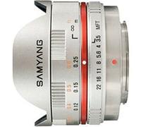 Objectif reflex Fish-eye 7,5 mm f/3.5 UMC MFT Argent; Monture Micro 4:3