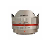 Objectif Samyang - Fonction Fisheye - 7.5 mm - f/3.5 UMC - Micro Four Thirds - pour Olympus PEN E-PM1; Panasonic Lumix G DMC-G1C, GF1CEG-P, GF1KEB-S, GF3X, GX1, GX1K, GX1X