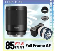 Objectif sans miroir à mise au point automatique TTArtisan 85 mm F1.8 NEO plein format pour Sony E FE Nikon Z A7C A7R A7M A7S Z6 Z7 Z9 ZF Z6III Sigma L Filter Bundle