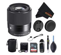 Objectif Sigma 30mm f1.4 Contemporary DC DN pour Sony E avec Pack Photo Sunshine Avancé - 4 ans de garantie du fabricant aux USA