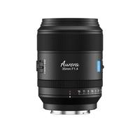 SIRUI Aurora Objectif de mise au point automatique Full Frame 35 mm F1.4 grand angle Prime pour appareils photo à monture E FX3, FX6, A7, A9, A7R, A7S, ZV-E1, noir
