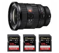Objectif Sony FE 16-35mm f/2.8 GM II + 3 SanDisk 128GB Extreme PRO UHS-II + Ebook 20 astuces pour des images qui claquent