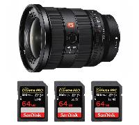 Objectif Sony FE 16-35mm f/2.8 GM II + 3 SanDisk 64GB Extreme PRO UHS-II + Ebook 20 astuces pour des images qui claquent