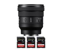 Objectif Sony FE 16-35mm PZ F4 G + 3 SanDisk 64GB Extreme PRO UHS-II + Ebook 20 astuces pour des images qui claquent