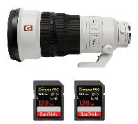 Objectif Sony FE 300mm f/2.8 GM OSS + 2 SanDisk 128GB Extreme PRO UHS-II + Ebook 20 astuces pour des images qui claquent