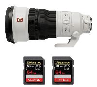 Objectif Sony FE 300mm f/2.8 GM OSS + 2 SanDisk 64GB Extreme PRO UHS-II + Ebook 20 astuces pour des images qui claquent
