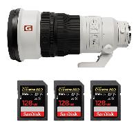 Objectif Sony FE 300mm f/2.8 GM OSS + 3 SanDisk 128GB Extreme PRO UHS-II + Ebook 20 astuces pour des images qui claquent