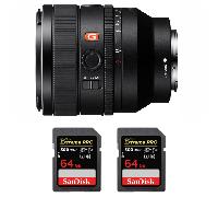 Objectif Sony FE 50mm F1.4 GM + 2 SanDisk 64GB Extreme PRO UHS-II + Ebook 20 astuces pour des images qui claquent