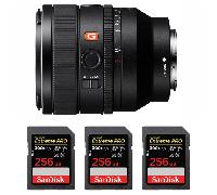 Objectif Sony FE 50mm F1.4 GM + 3 SanDisk 256GB Extreme PRO UHS-II + Ebook 20 astuces pour des images qui claquent