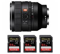Objectif Sony FE 50mm F1.4 GM + 3 SanDisk 64GB Extreme PRO UHS-II + Ebook 20 astuces pour des images qui claquent