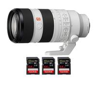 Objectif Sony FE 70-200mm F2.8 GM OSS II + 3 SanDisk 64GB Extreme PRO UHS-II + Ebook 20 astuces pour des images qui claquent
