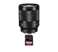 Objectif Sony Vario-Tessar T* FE 24-70mm f/4 ZA OSS + 1 SanDisk 64GB Extreme PRO UHS-II + Ebook 20 astuces pour des images qui claquent