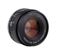 Objectif Standard Plein Format 50 mm F1.7 en métal, Grande Ouverture, Mise au Point Manuelle, Compatible avec Les appareils Photo Reflex Canon EOS EF M42 et Nikon F.(Nikon F)