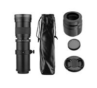 Objectif Super Téléobjectif Zoom - 420-800mm F / 8.3-16 Lentille Métallique Multi - Couche, Mise au Point Manuelle, Compatible RF Monture, Montage Trépied 1/4 Rotat (Noir)