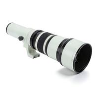 Objectif téléobjectif 500mm F6.3 à 4 éléments - Qualité Optique supérieure, Alliage Robuste, adapté aux appareils R Mount avec convertisseur T2 RF - Idéal astrophotographie et (Blanc)
