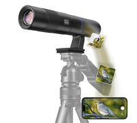 Objectif Téléphoto Optique APEXEL 45X pour Smartphone, Appareil Photo Numérique sans Fil avec Contrôle APP et Télescope Portable pour Observation des Oiseaux, Faune, Voyage, Sports.
