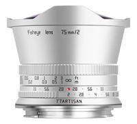 Objectif TTArtisan APS-C 7,5 mm F/2.0 à monture Canon RF argenté