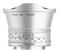 Objectif TTArtisan APS-C 7,5 mm F/2.0 monture Fuji X argenté