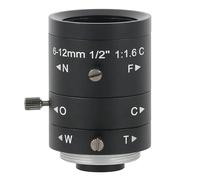 Objectif Zoom CCTV HD, grande vue, haute Distance de travail, monture CS C, for Microscope vidéo COMS CCD industriel, caméra(6-12mm)