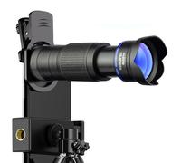Objectif zoom pour téléphone portable, téléobjectif extérieur 36x pour téléphone portable, objectif de qualité HD 4K, objectif de prise de vue à distance pour téléphone portable. 36 x BlueCircle