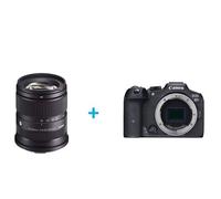 Objectif zoom Sigma 18-50 mm F2.8 DC DN C RF Noir pour Monture Canon RF + Appareil photo hybride Canon EOS R7 nu