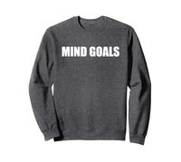 Objectifs mentaux Sweatshirt, Unisexe pour Adultes, Chiné Foncé, S