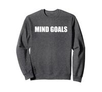 Objectifs mentaux Sweatshirt, Unisexe pour Adultes, Chiné Foncé, XXL