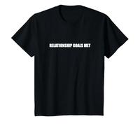 Objectifs relationnels atteints T-Shirt, Enfant, Noir, 4 Ans