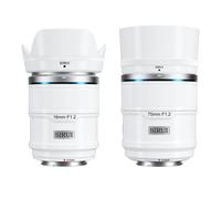 Objectifs SIRUI Sniper 16mm&75mm-Autofocus APS-C F1.2 Grand Angle-Sony E-Mount (A5/A6/FX30/ZV-E10)-Blanc-Set de 2,AS-2S-EW