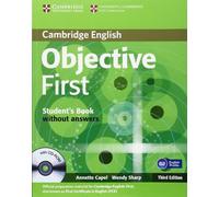 Objective First Student's Book without Answers with CD-ROM