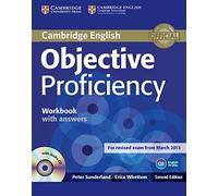 Objective Proficiency Workbook with Answers with Audio CD by Peter Sunderland Erica Whettem(2014-01-31)