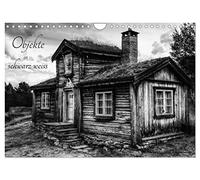 Objekte in schwarz weiss (Wandkalender 2026 DIN A4 quer), CALVENDO Monatskalender: Von Gegenständen bis zu Objekten, ein vielfalt an schwarz weiss Fotografien